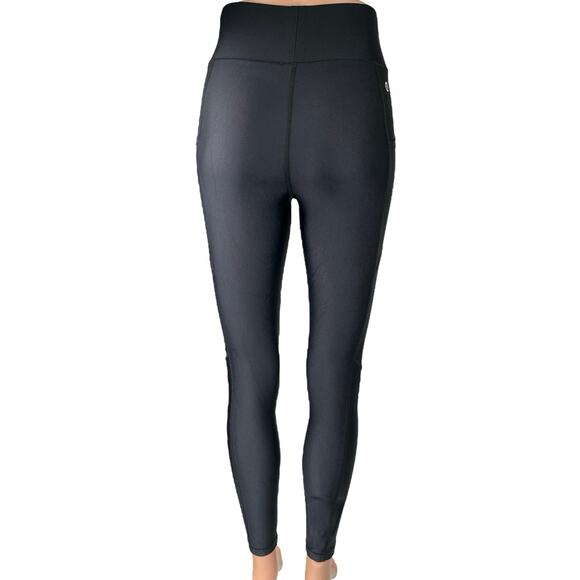 All Access Women's Black Mid Rise Yoga Workout Athletic Leggings Pants Size S - Picture 3 of 4